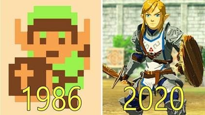Comparison of the computer game from 1986 and 2020
